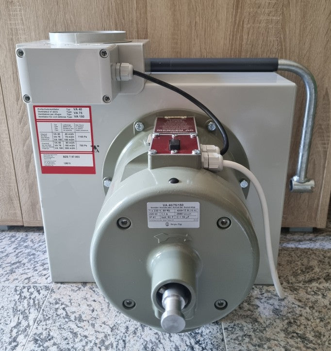 Ventilator für die Belüftung eines Schutzraumes Krenn VA75 Ventilator/ Lüfter